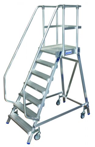 Односторонняя передвижная лестница с платформой KRAUSE STABILO 820143