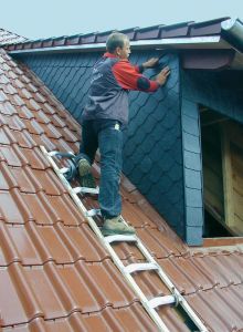 Лестница для крыш из алюминия и дерева KRAUSE 804259
