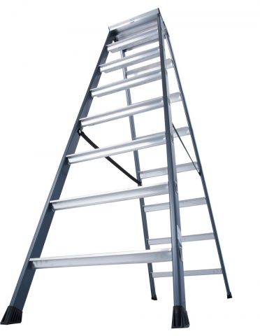 Двухсторонняя лестница-стремянка  KRAUSE MONTO SEPRO "D" с анодированным покрытием 125859